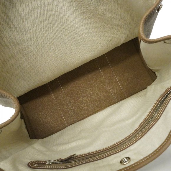 Hermes Tote Bag Garden PM Negonda Etoupe C Engraved Ladies - Picture 4 of 10